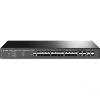 Управляемый коммутатор TP-LINK SG3428XF JETSTREAM уровня 2+ с 20 гигабитными портами SFP, 4 портами SFP+ и 4 комбинированными портами SFP/RJ45 Управляемый коммутатор TP-LINK SG3428XF JETSTREAM уровня 2+ с 20 гигабитными портами SFP, 4 портами SFP+ и 4 комбинированными портами SFP/RJ45